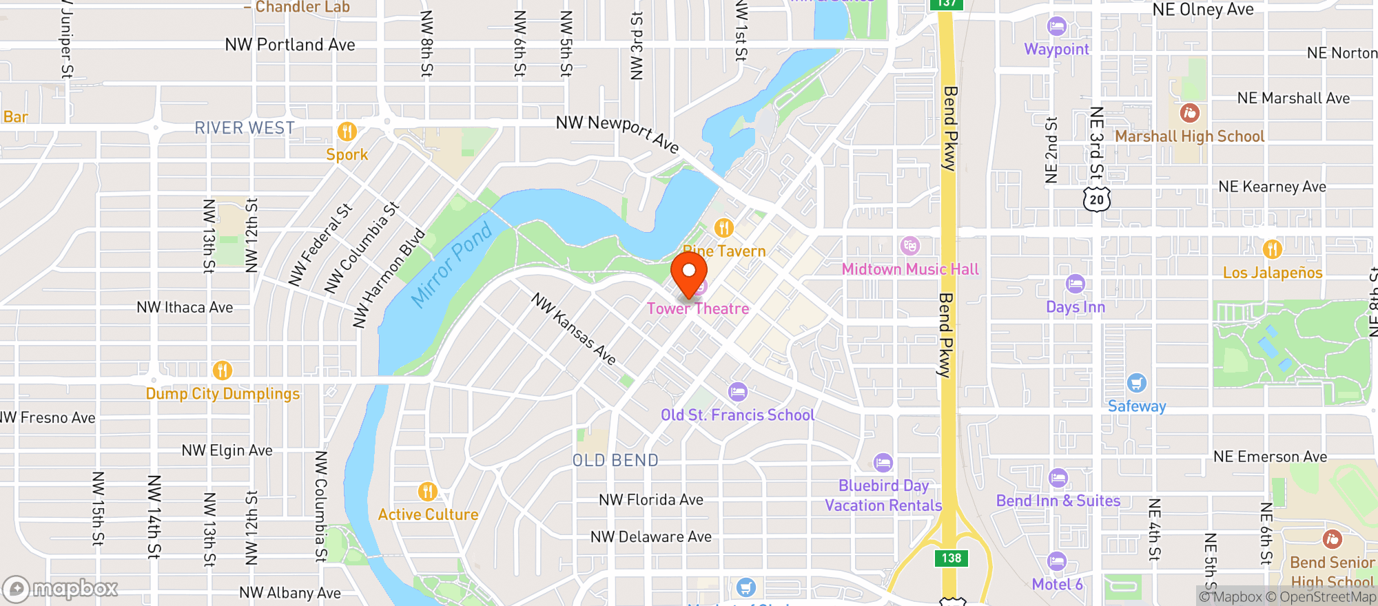 Map showing Velvet