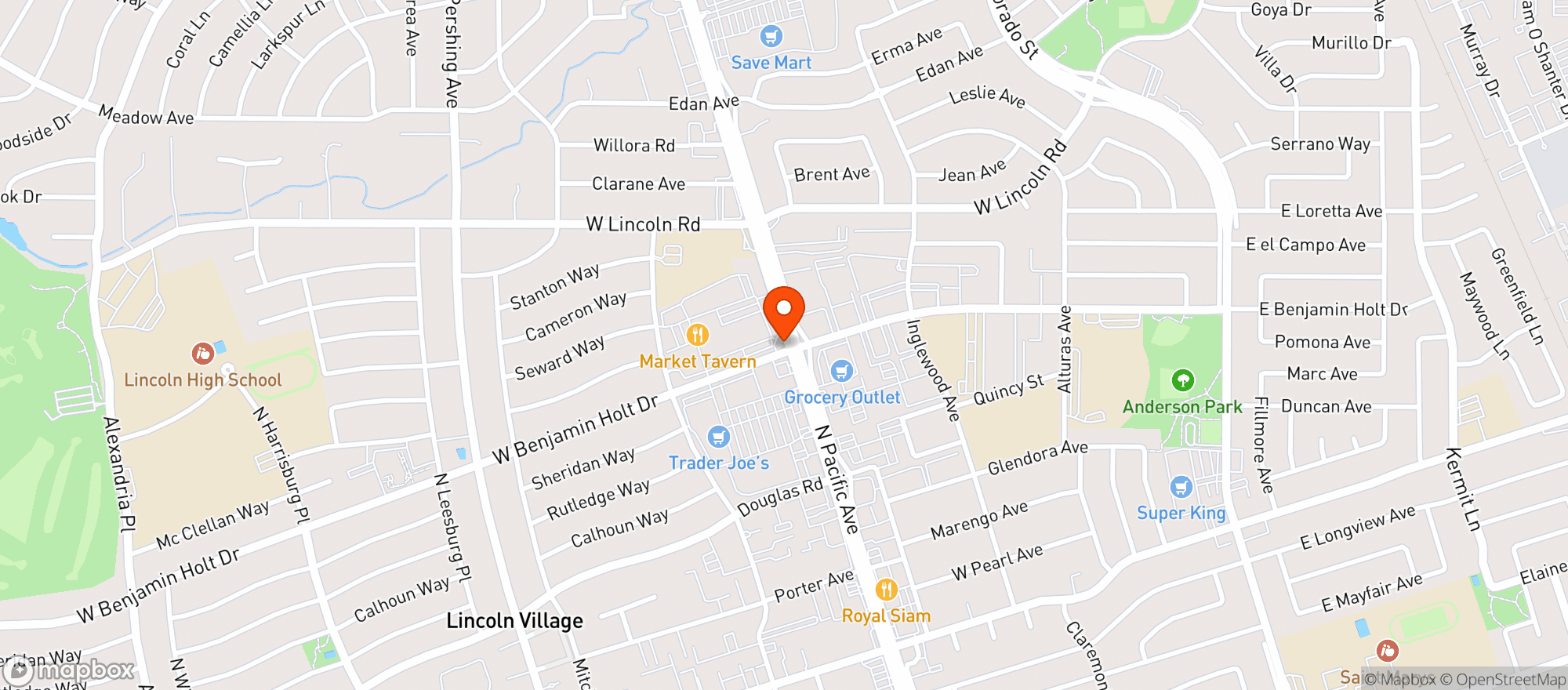 Map showing Heirloom Kitchen