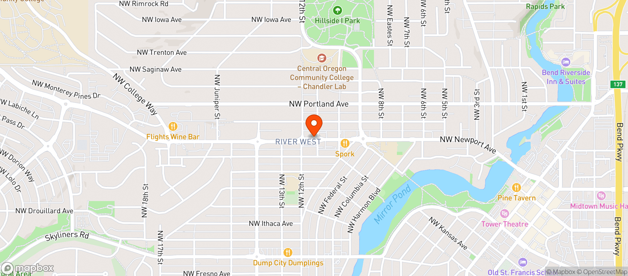 Map showing The Pantry