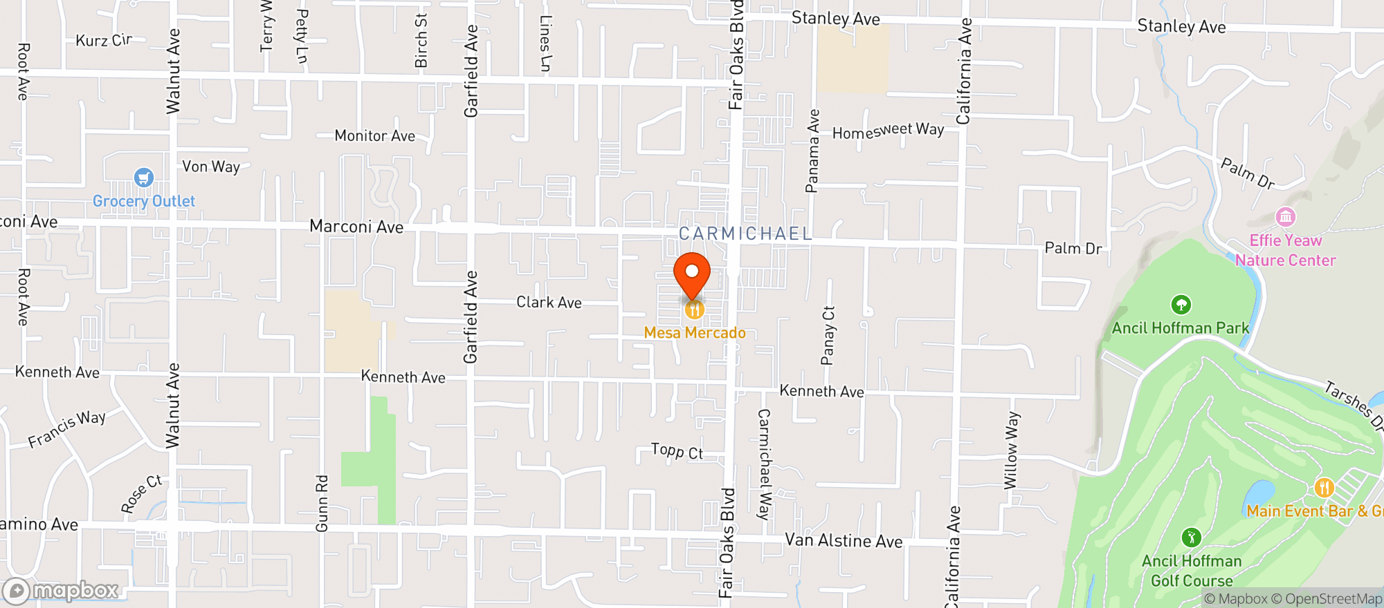 Map showing River City Brewing