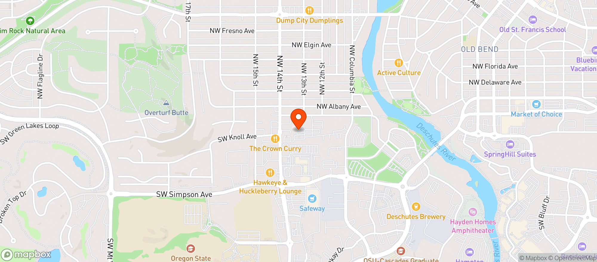 Map showing Oregon Euphorics