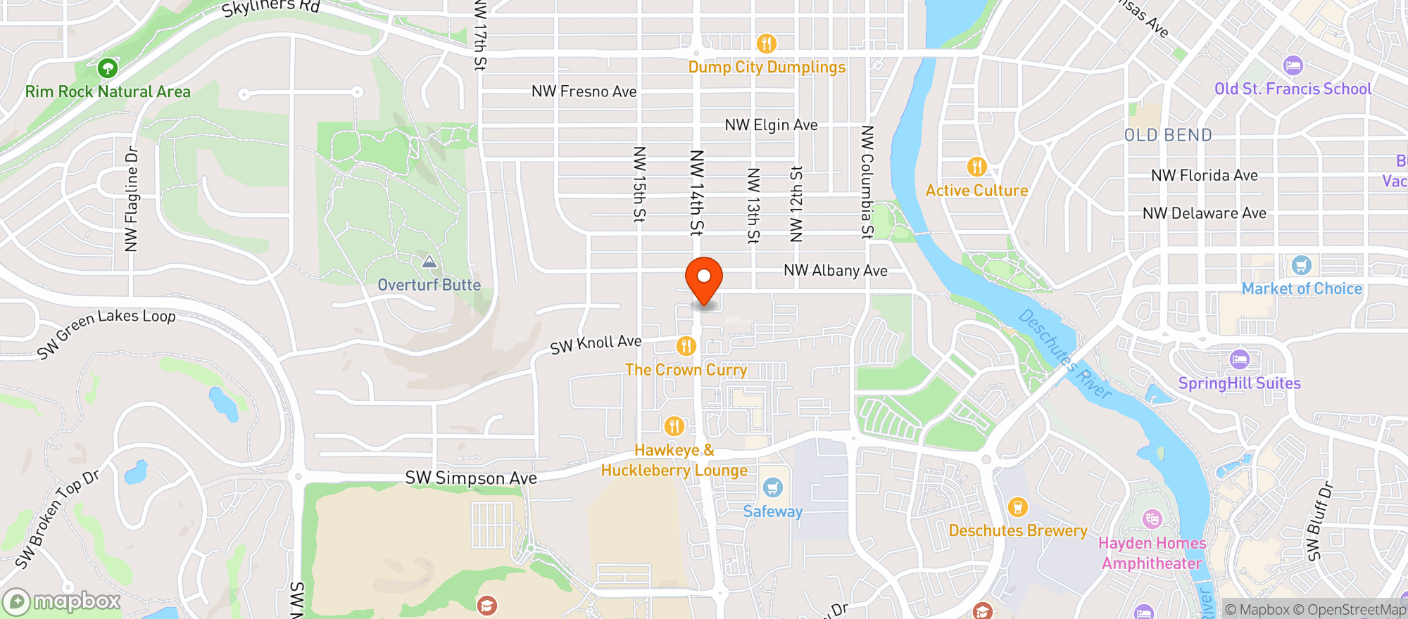 Map showing The Commonwealth Pub
