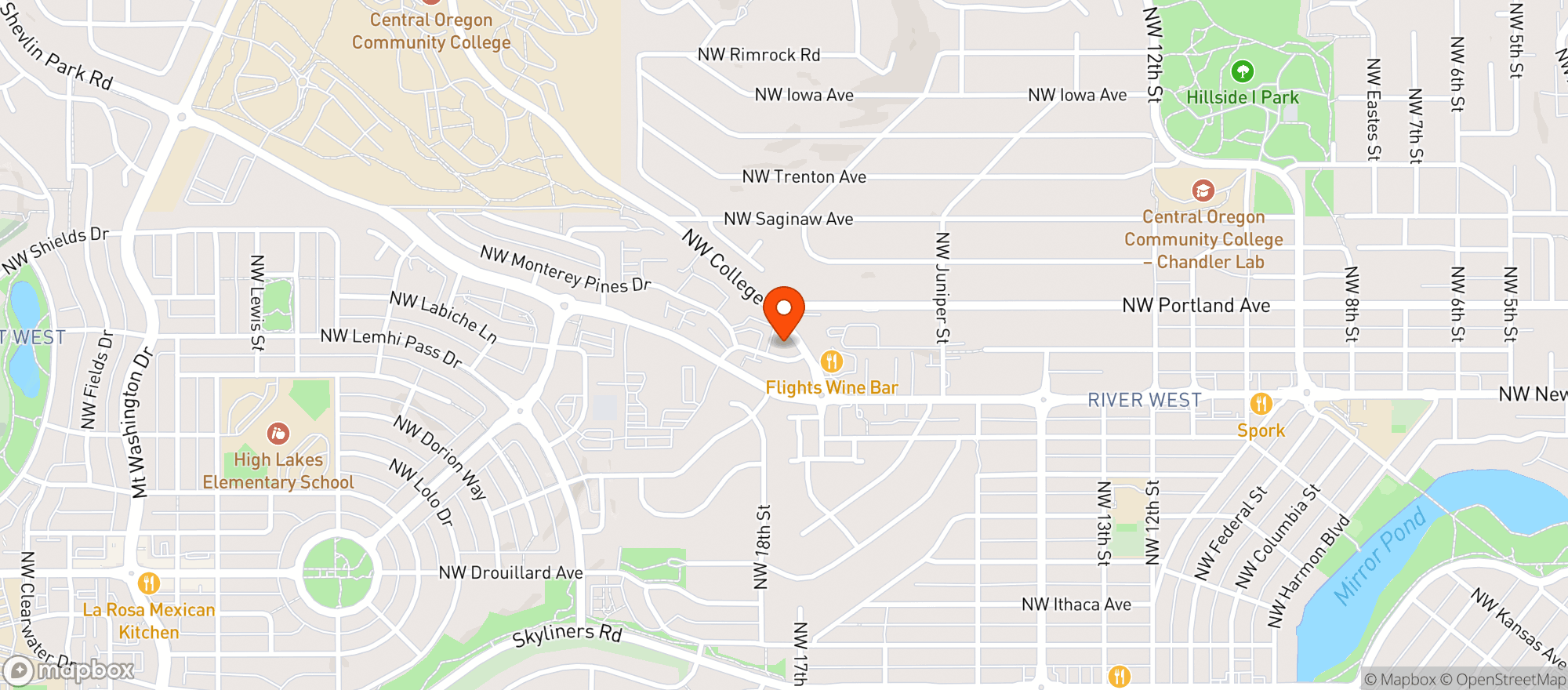 Map showing Broken Top Bottle Shop