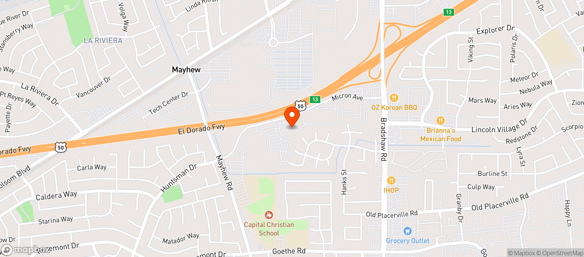 Map showing Ippolitos Trattoria