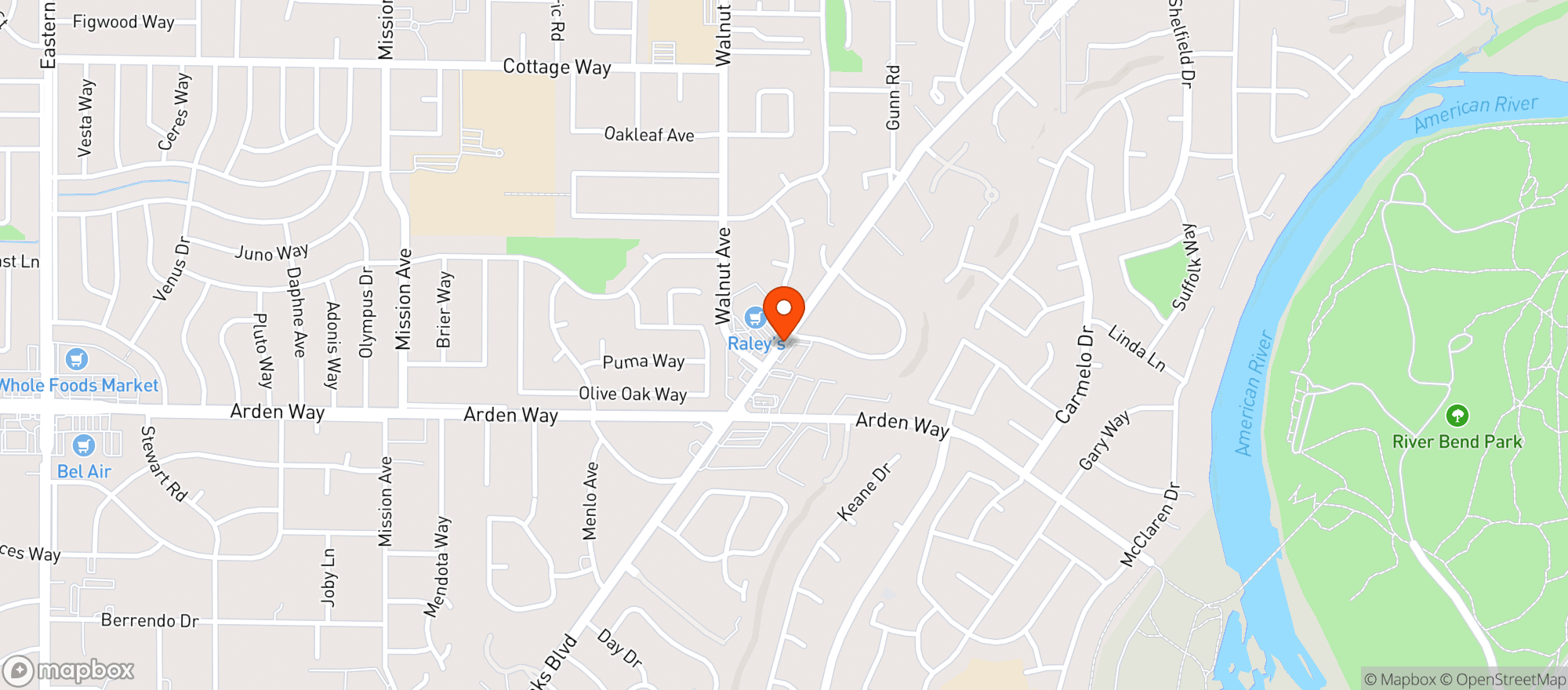 Map showing Mands Wine & Liquors