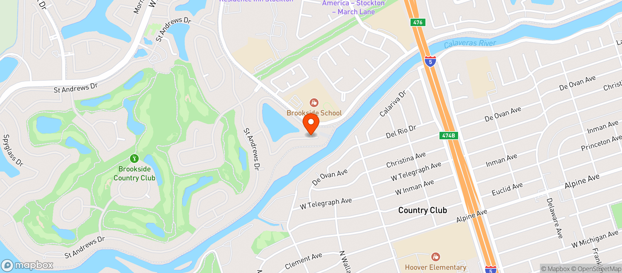 Map showing Rose & Tail