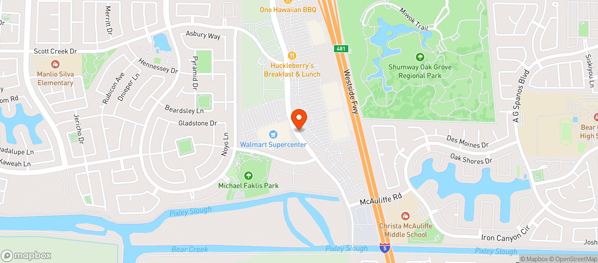 Map showing Target