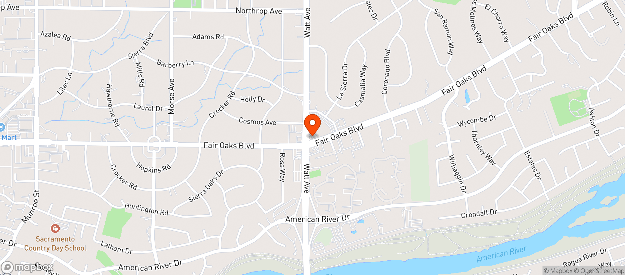 Map showing Am Pm Store