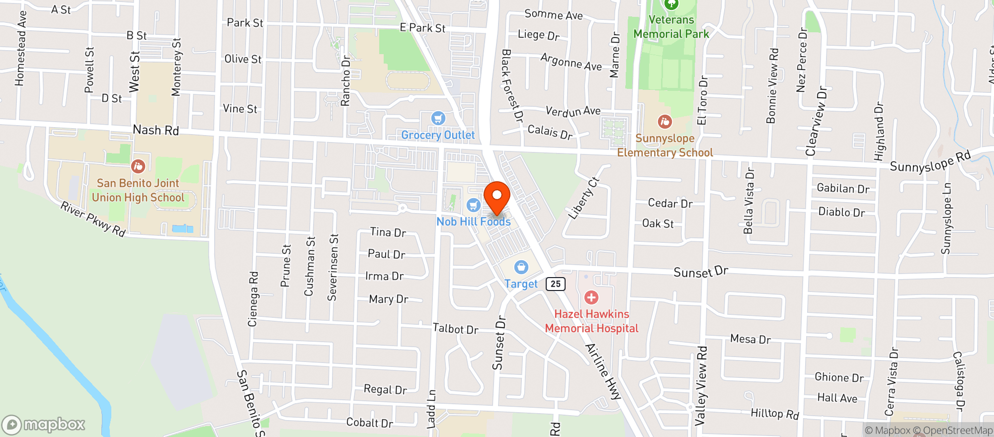 Map showing TARGET STORE