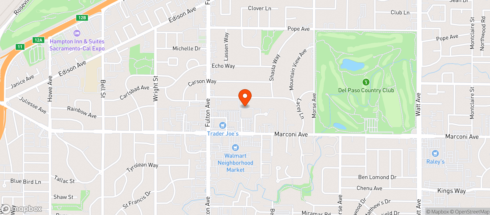 Map showing Sprouts Farmers Market