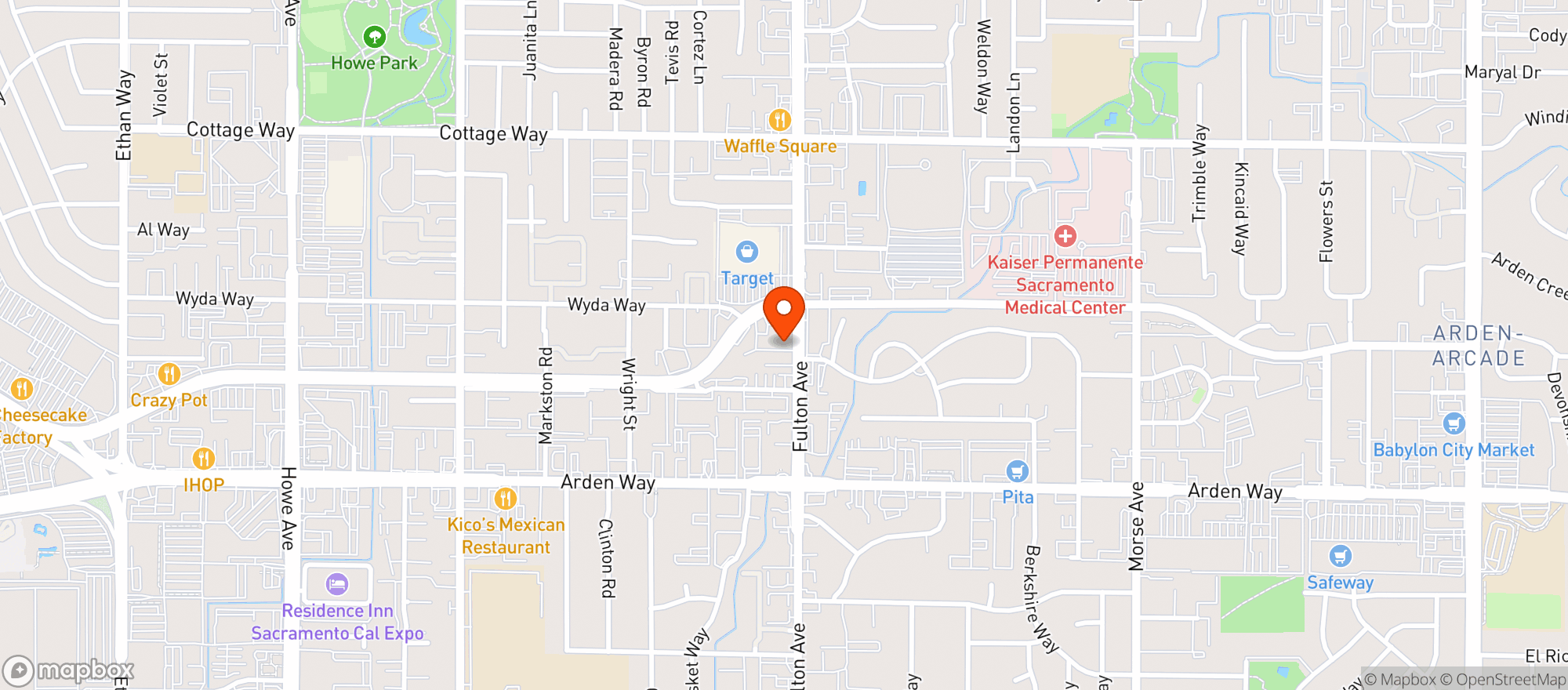 Map showing Field House