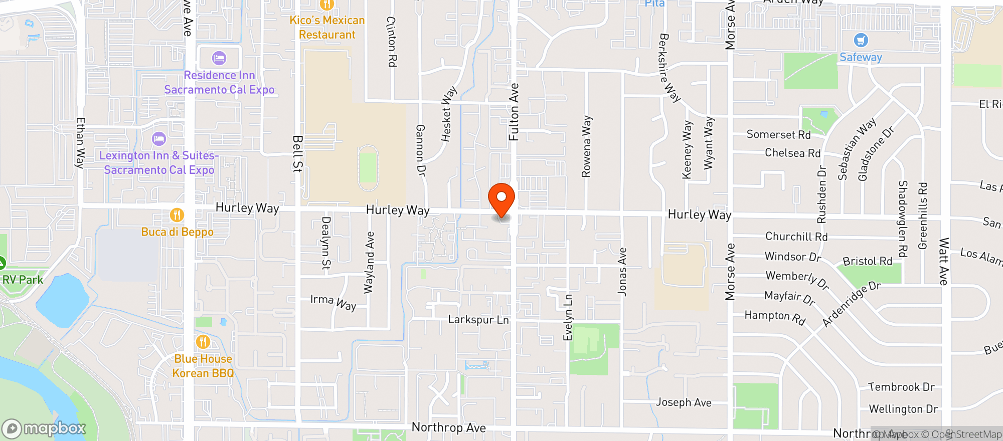 Map showing Quik Stop Market #550139