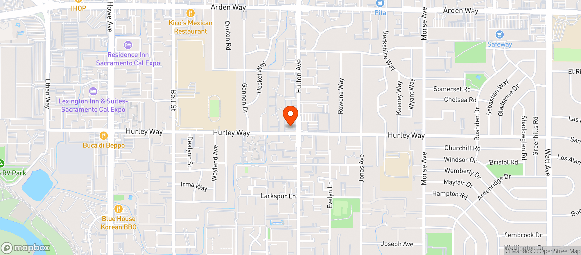 Map showing Grocery Outlet Bargain Market