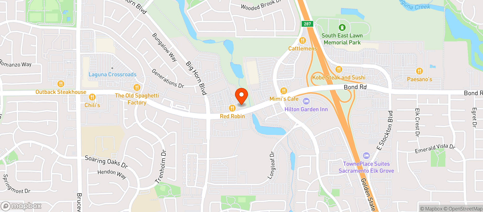 Map showing Vitamin Shoppe - Elk Grove