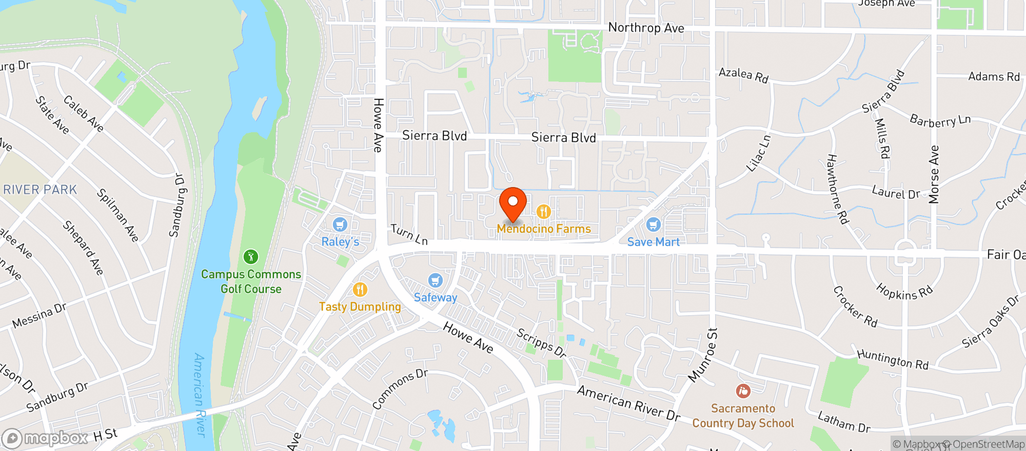 Map showing Piatti Restaurant