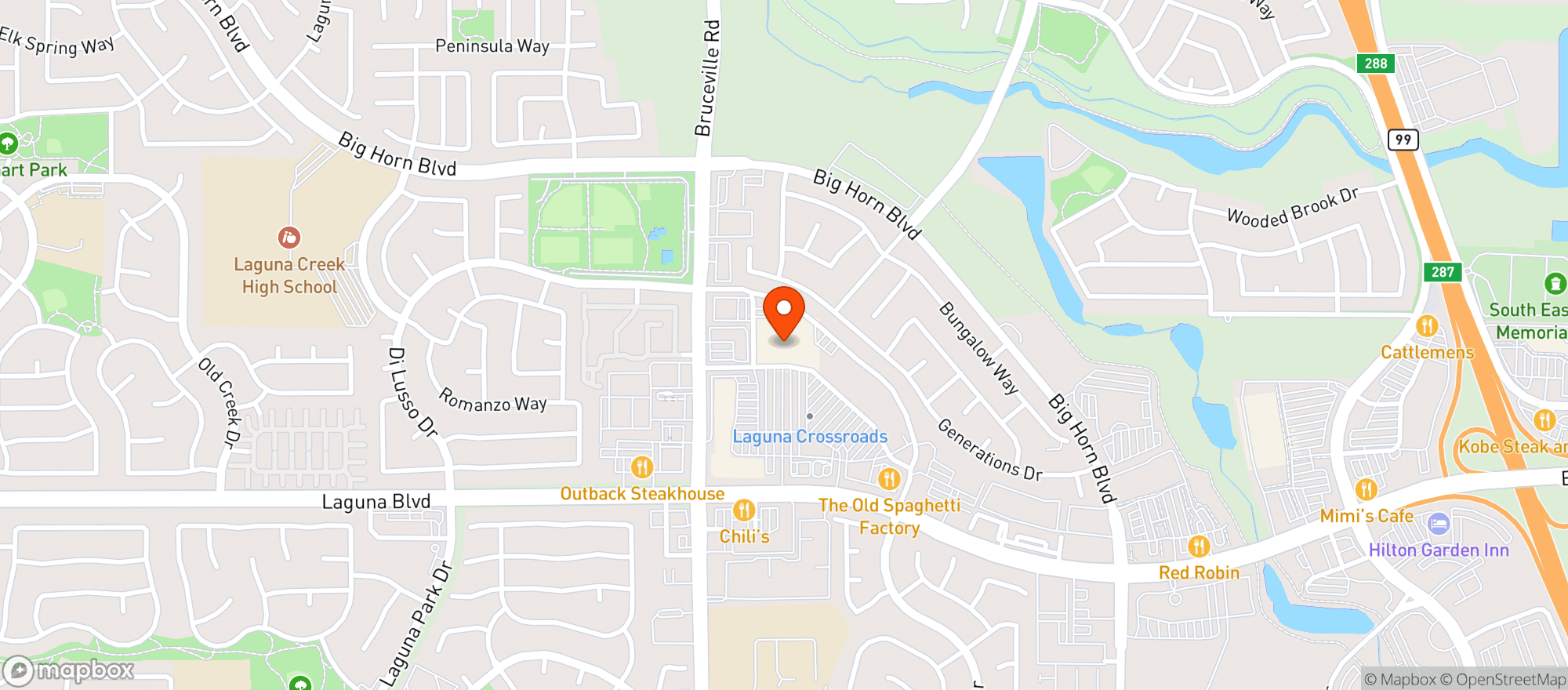 Map showing Target