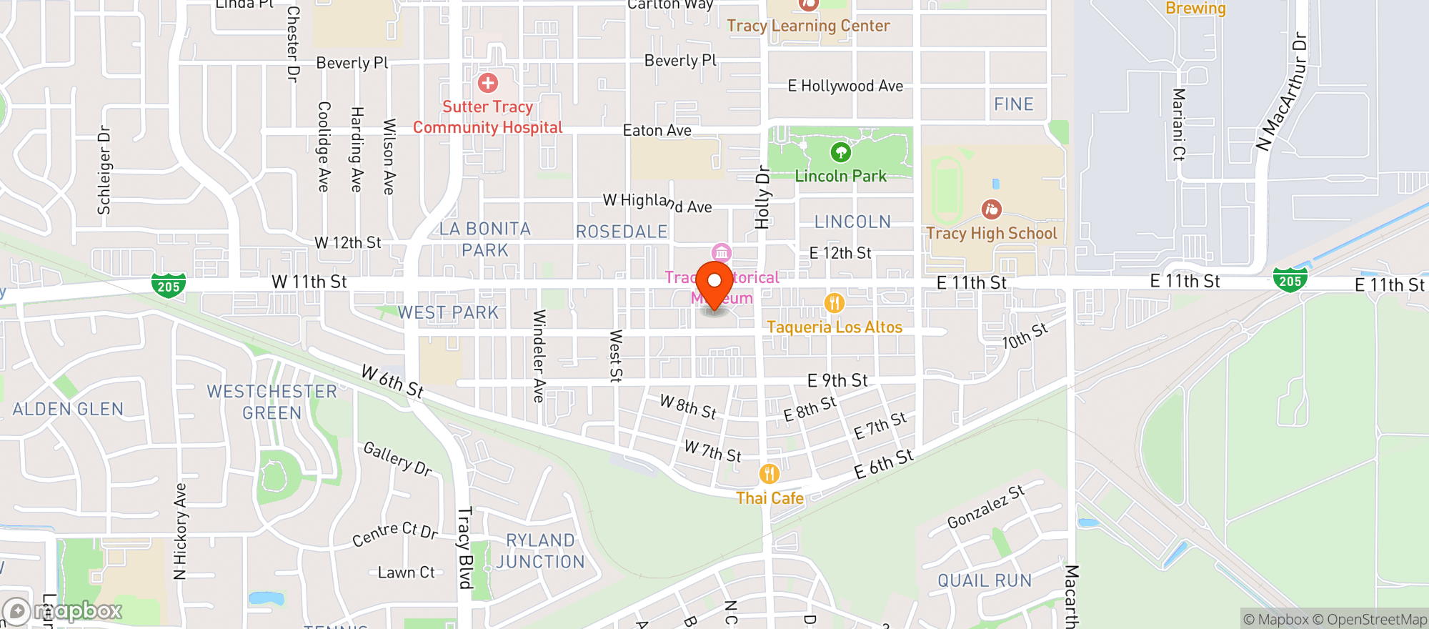Map showing Delta Brews