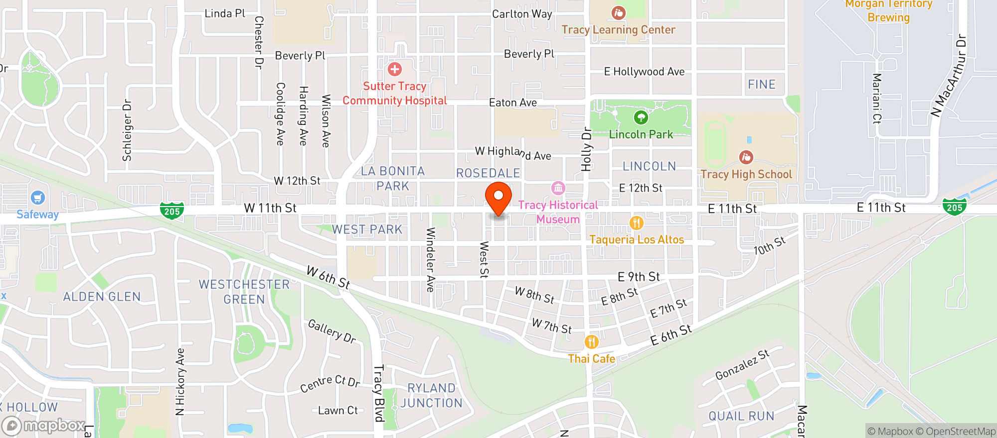 Map showing Petes Liquors