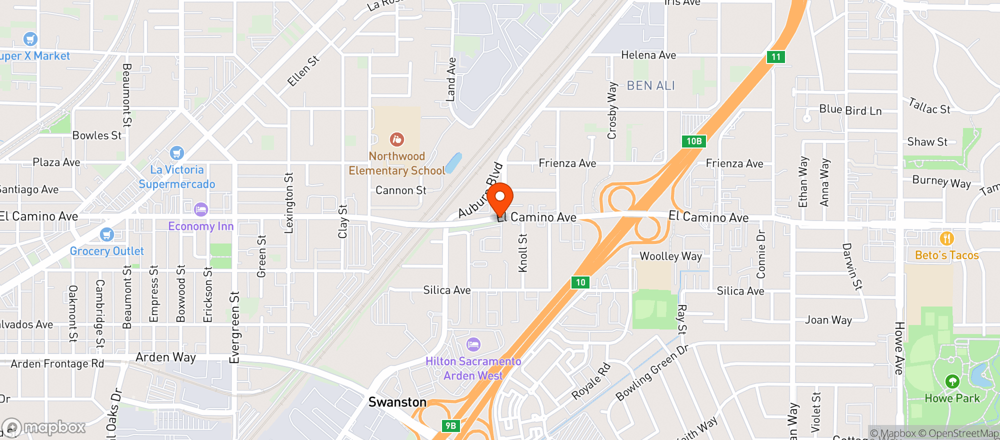 Map showing PERFECT UNION - NORTHSIDE