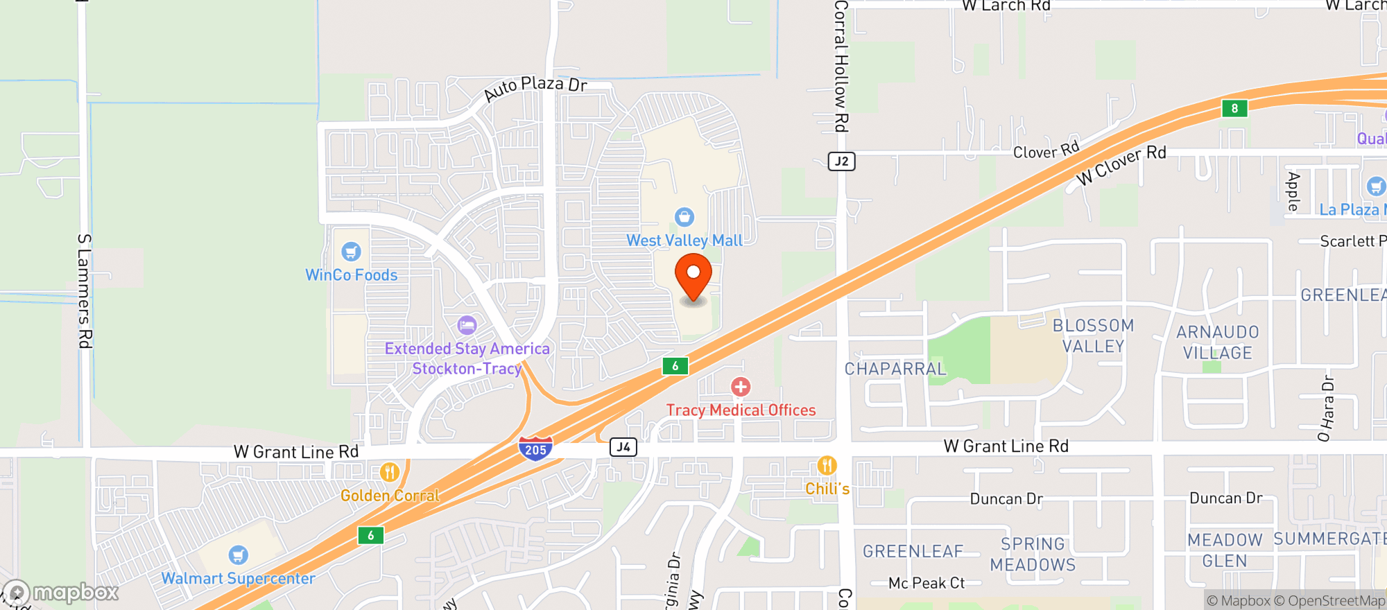 Map showing Target