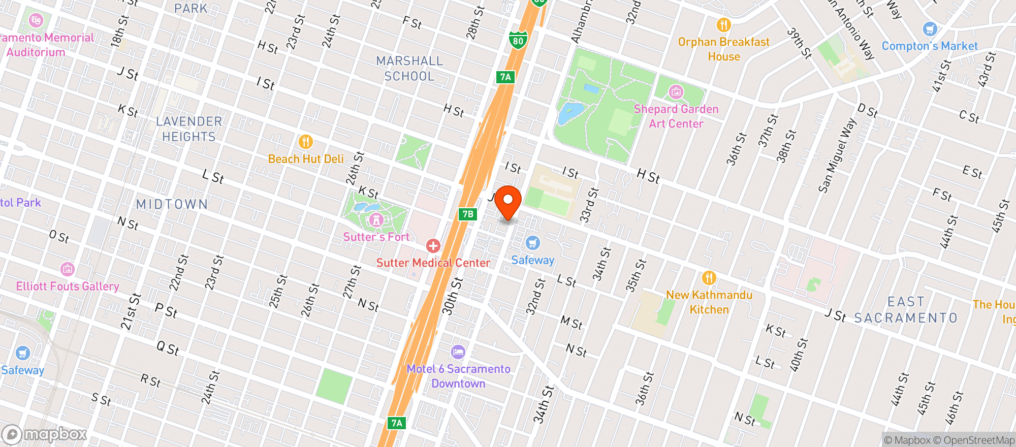 Map showing Limelight Bar & Cafe