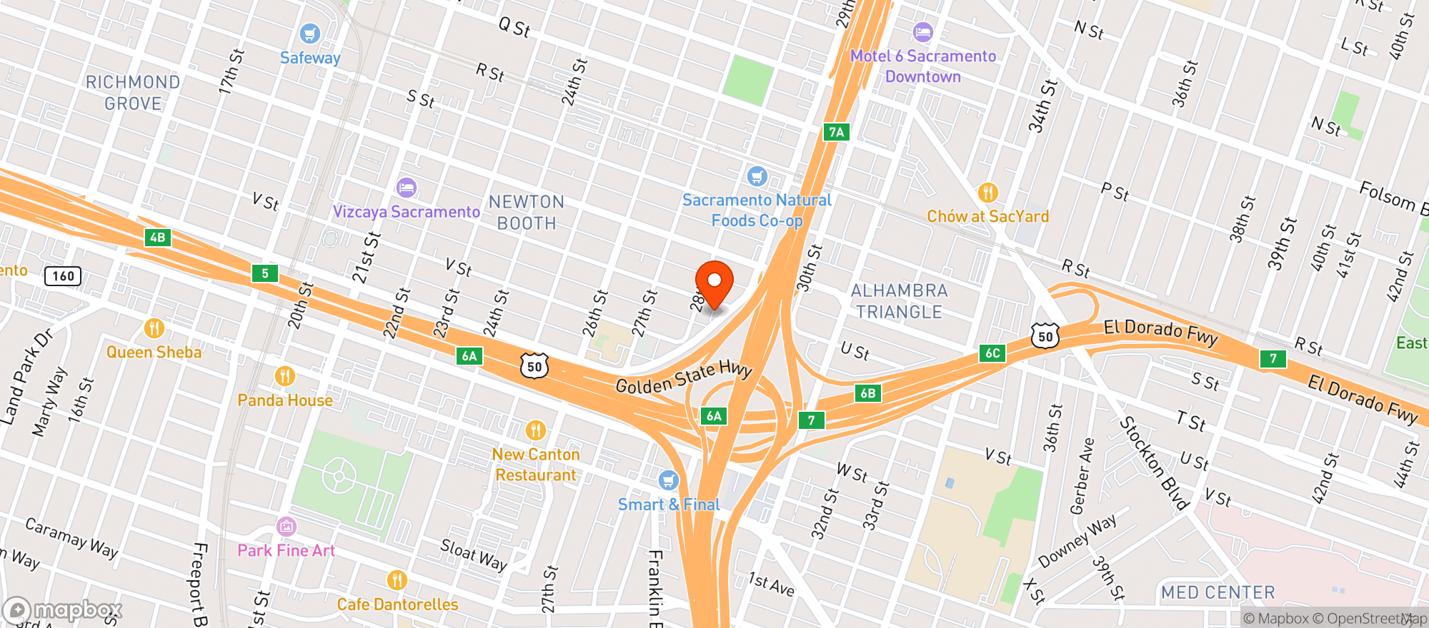 Map showing Abatin Wellness Center