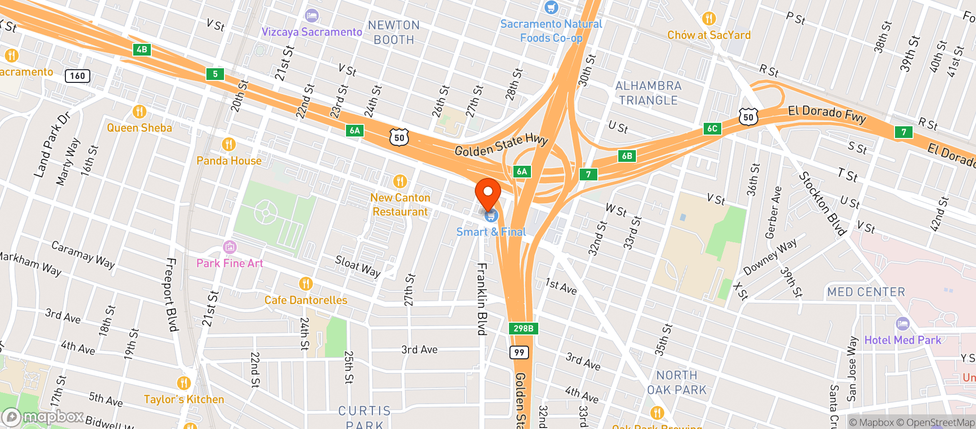 Map showing Smart & Final #405