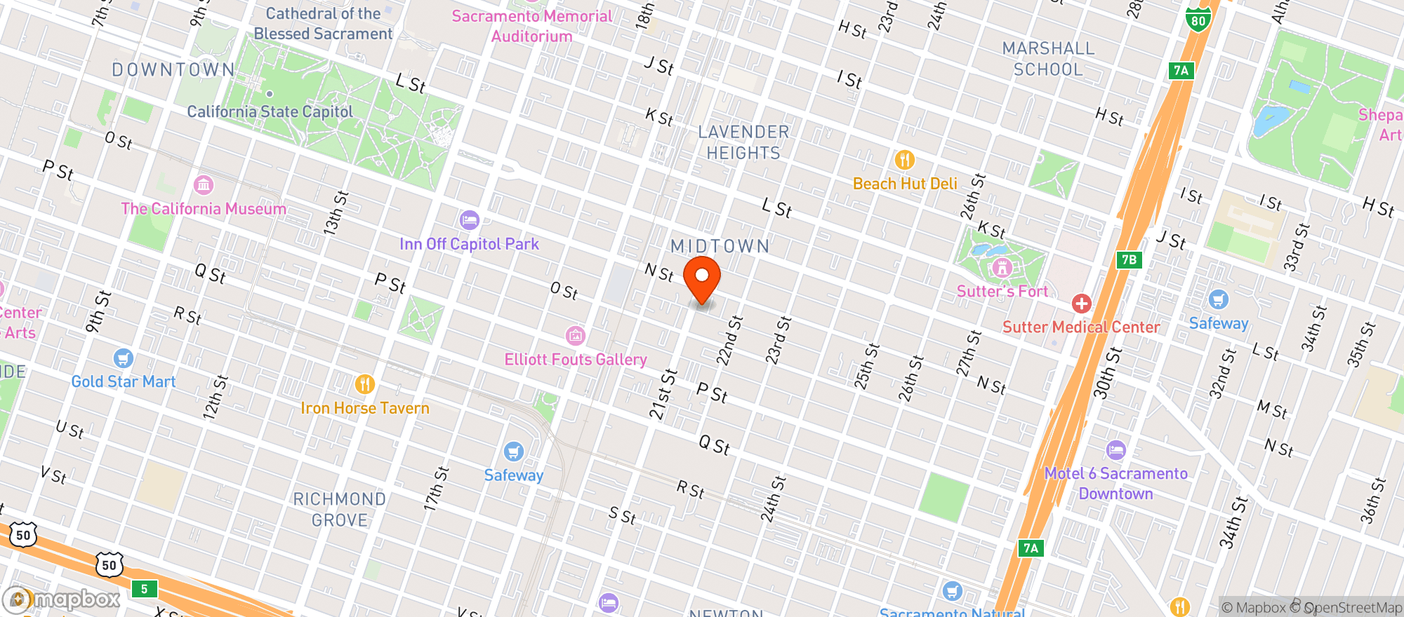 Map showing Zeldas