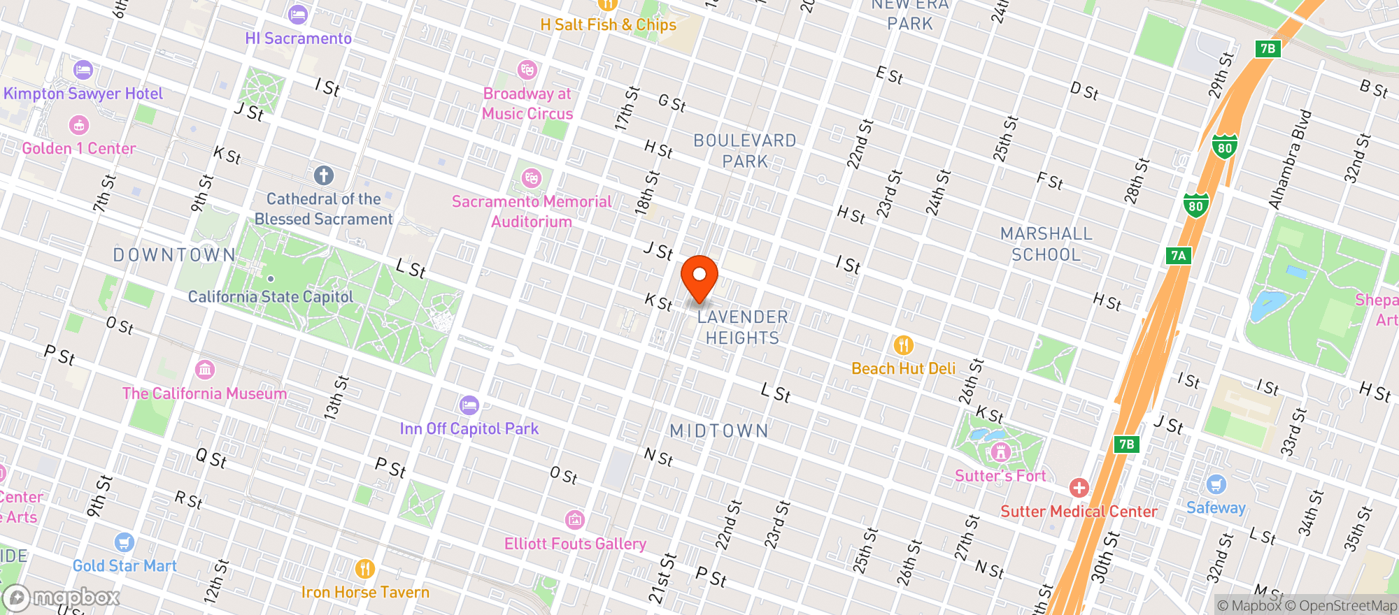 Map showing Low Brau