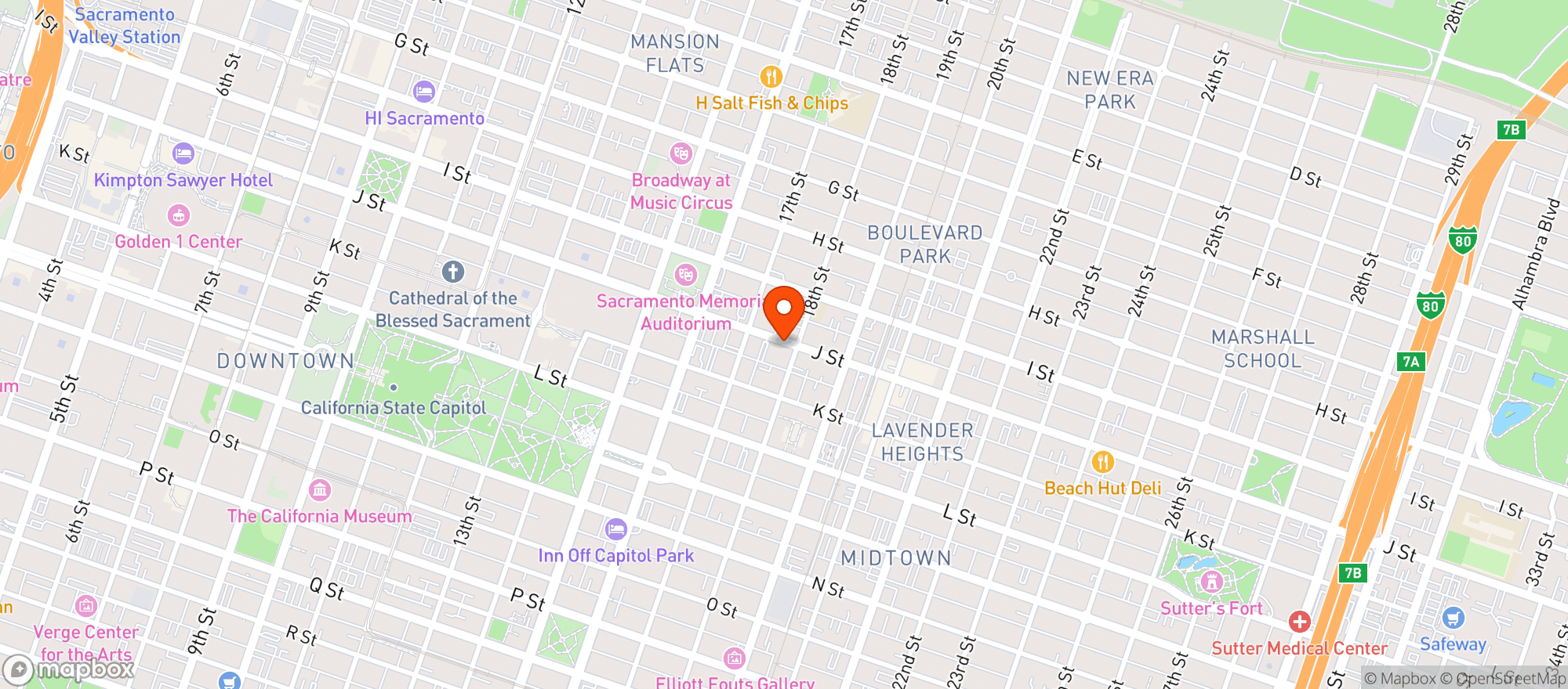Map showing Bevmo!