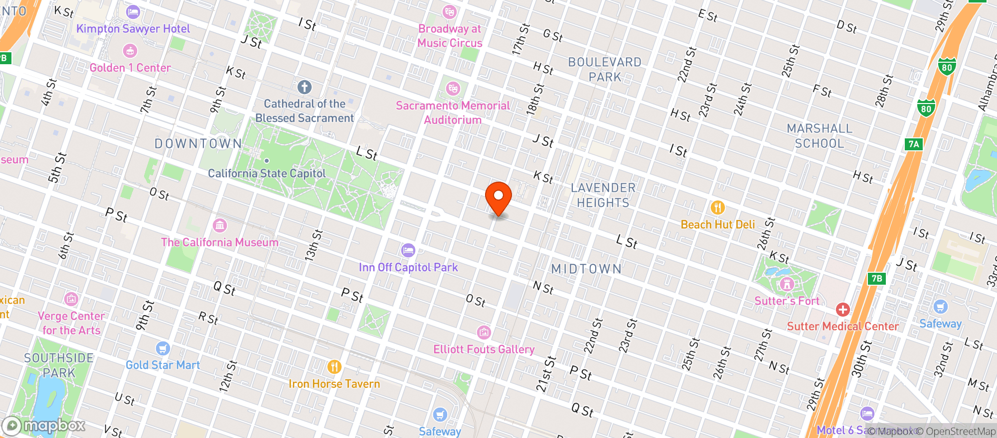 Map showing 58 Degrees & Holding Company