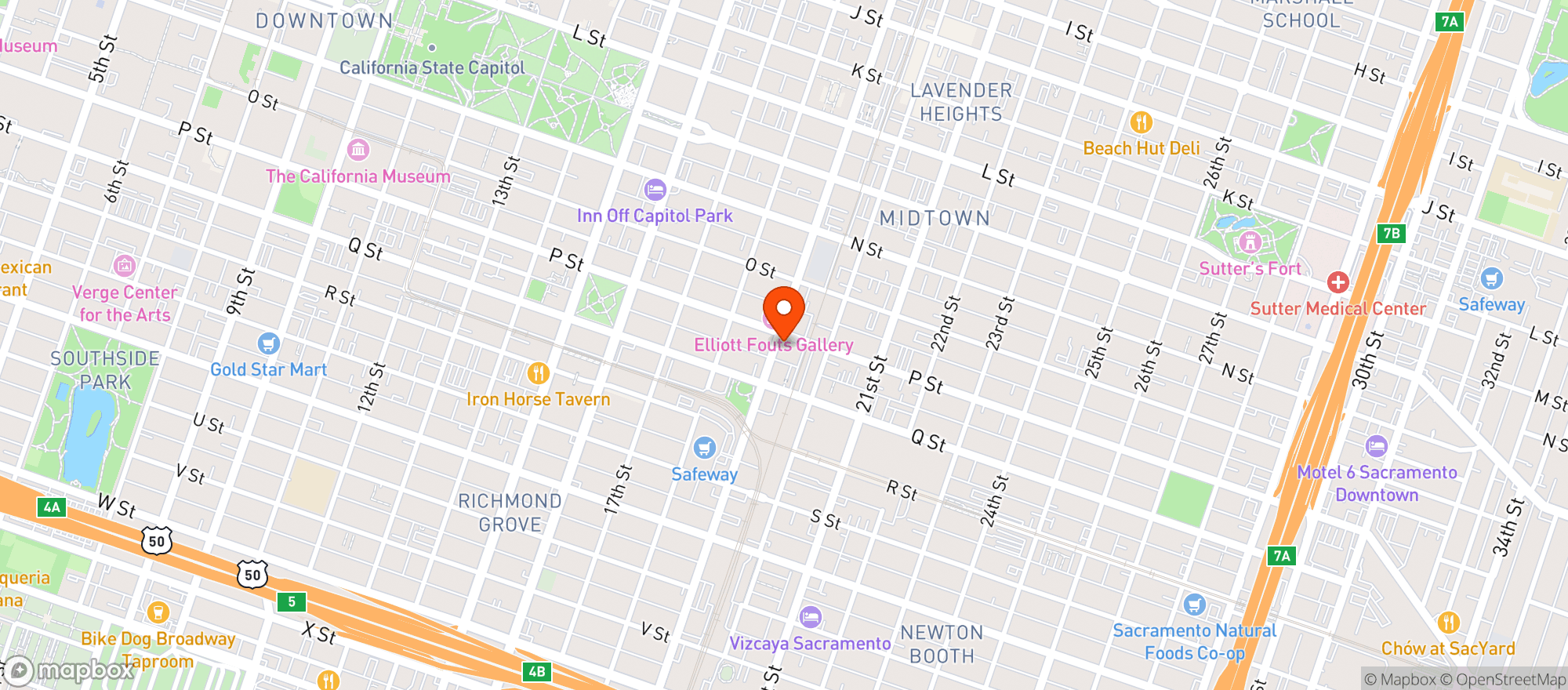 Map showing Zebra Club
