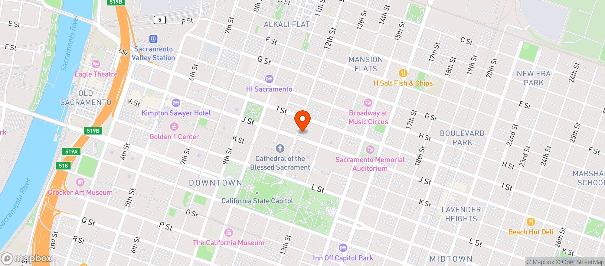 Map showing Citizen Capitol Public House