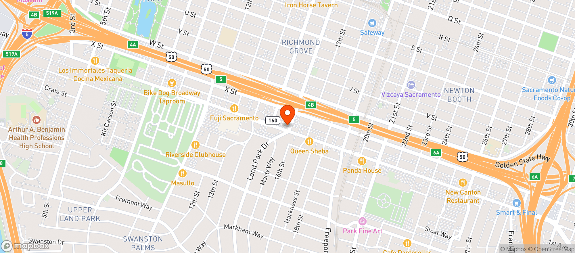 Map showing Tower Liquor