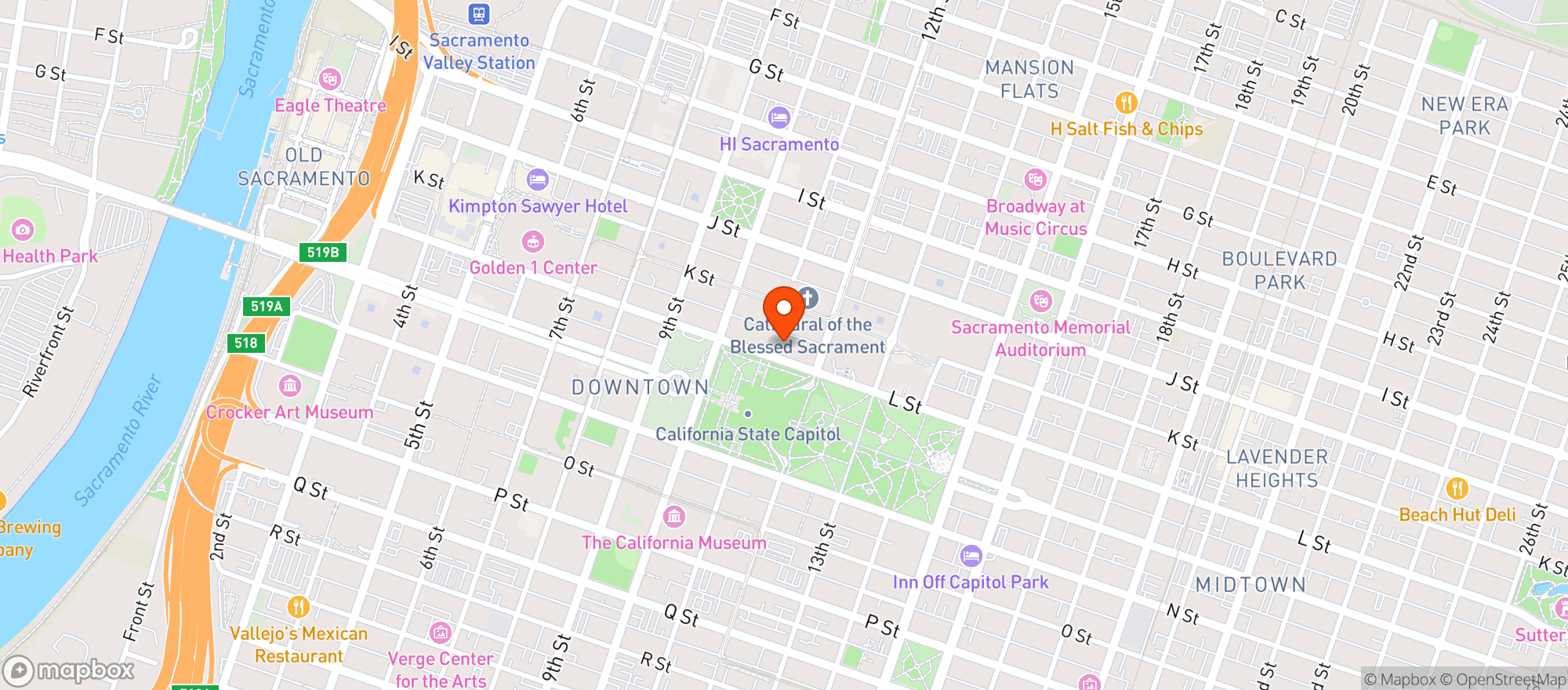 Map showing Prelude Kitchen & Bar