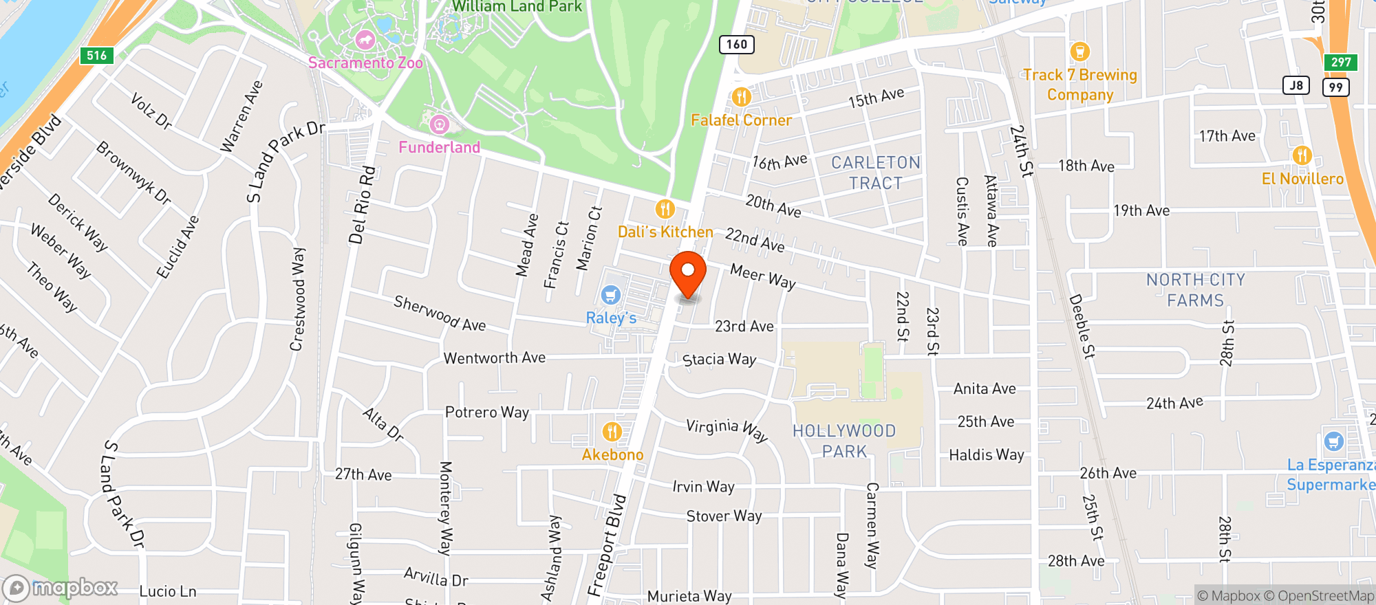Map showing Discount Liquor & Cigarettes Store