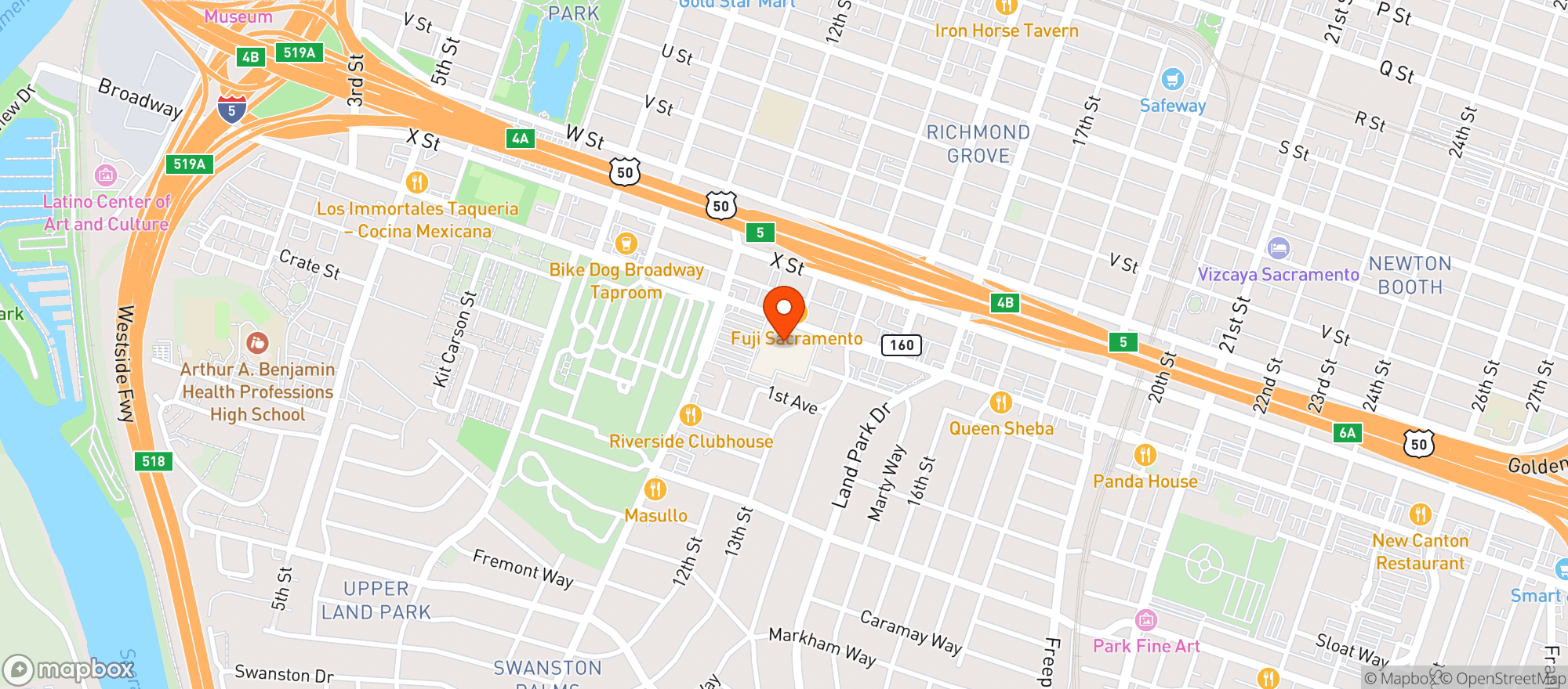 Map showing Target
