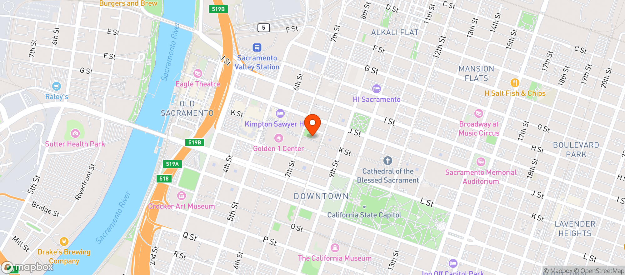 Map showing Butch And Barrel