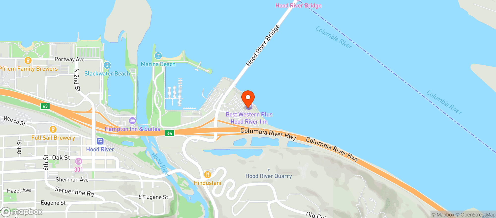 Map showing Shell