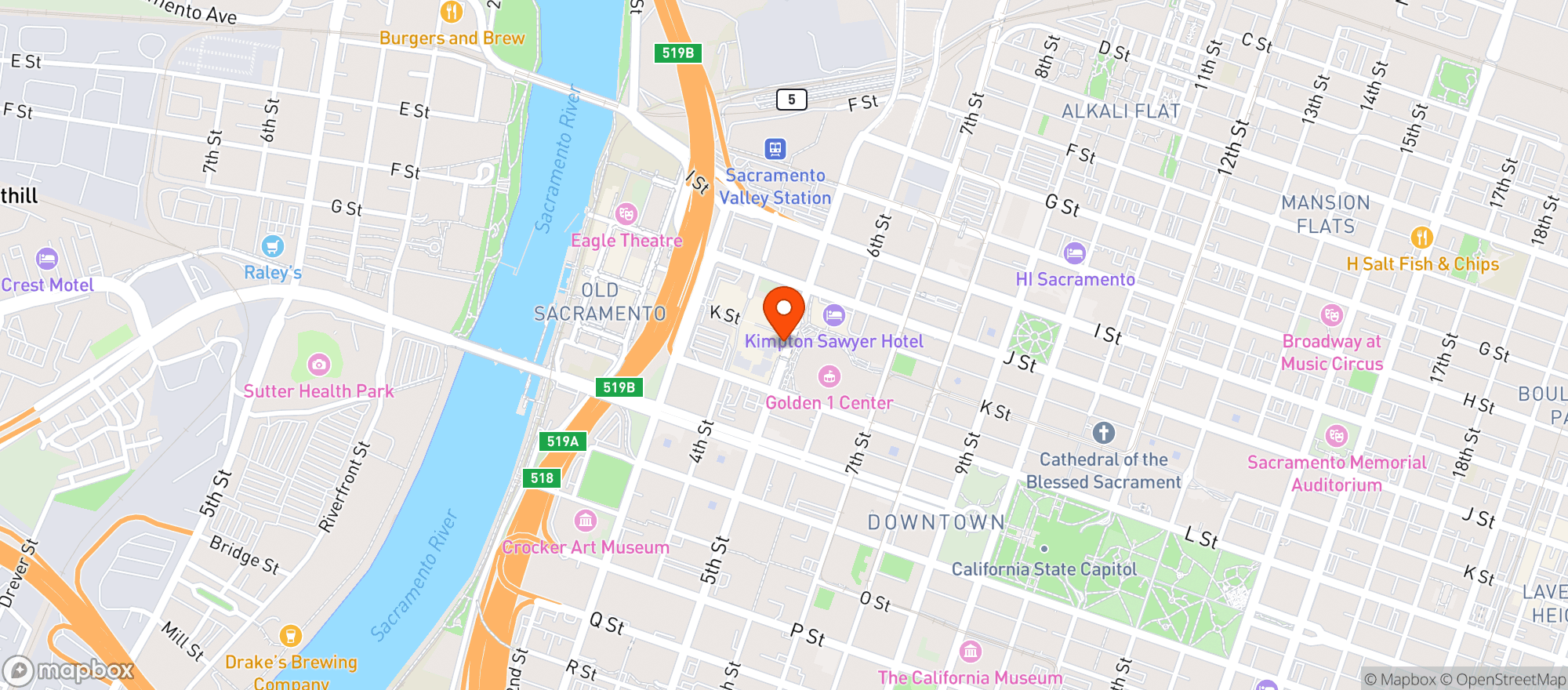 Map showing Polanco Cantina