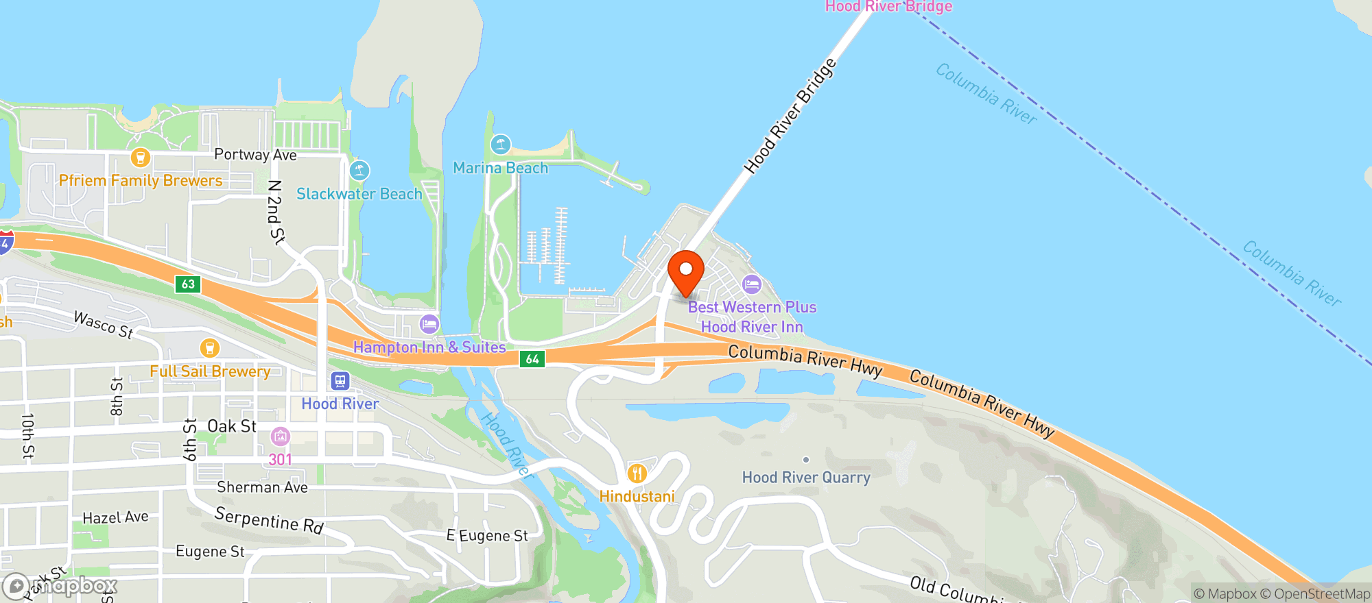Map showing Chevron
