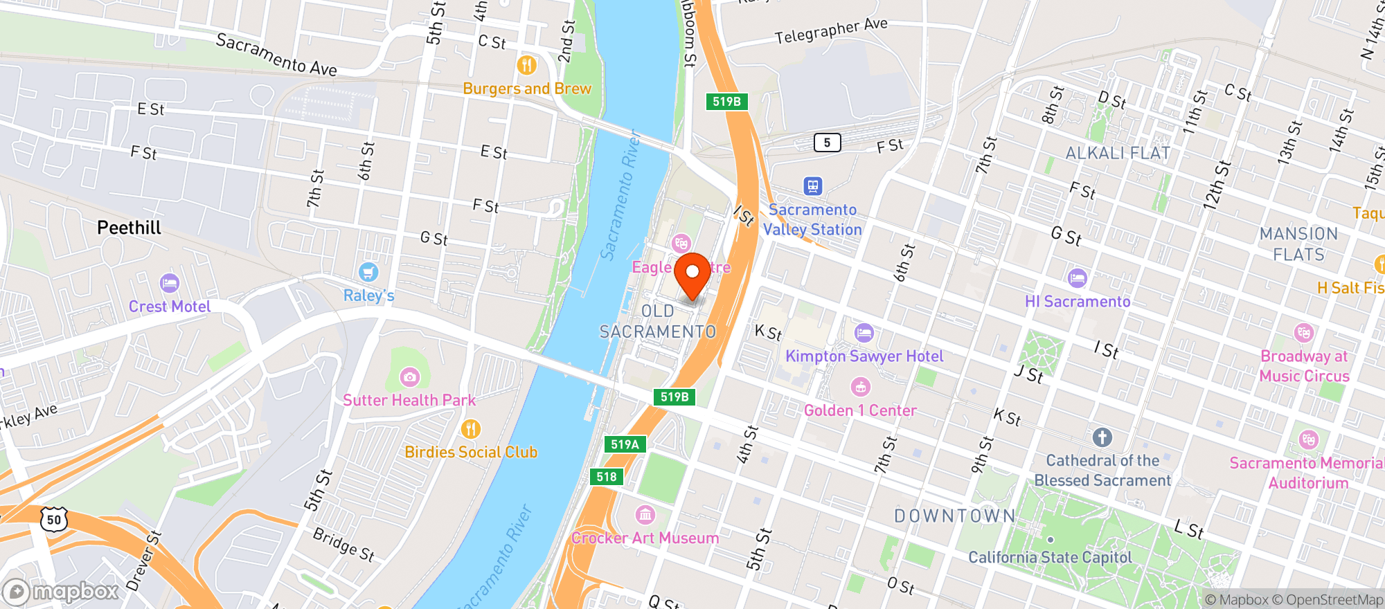 Map showing Finnegans Pub