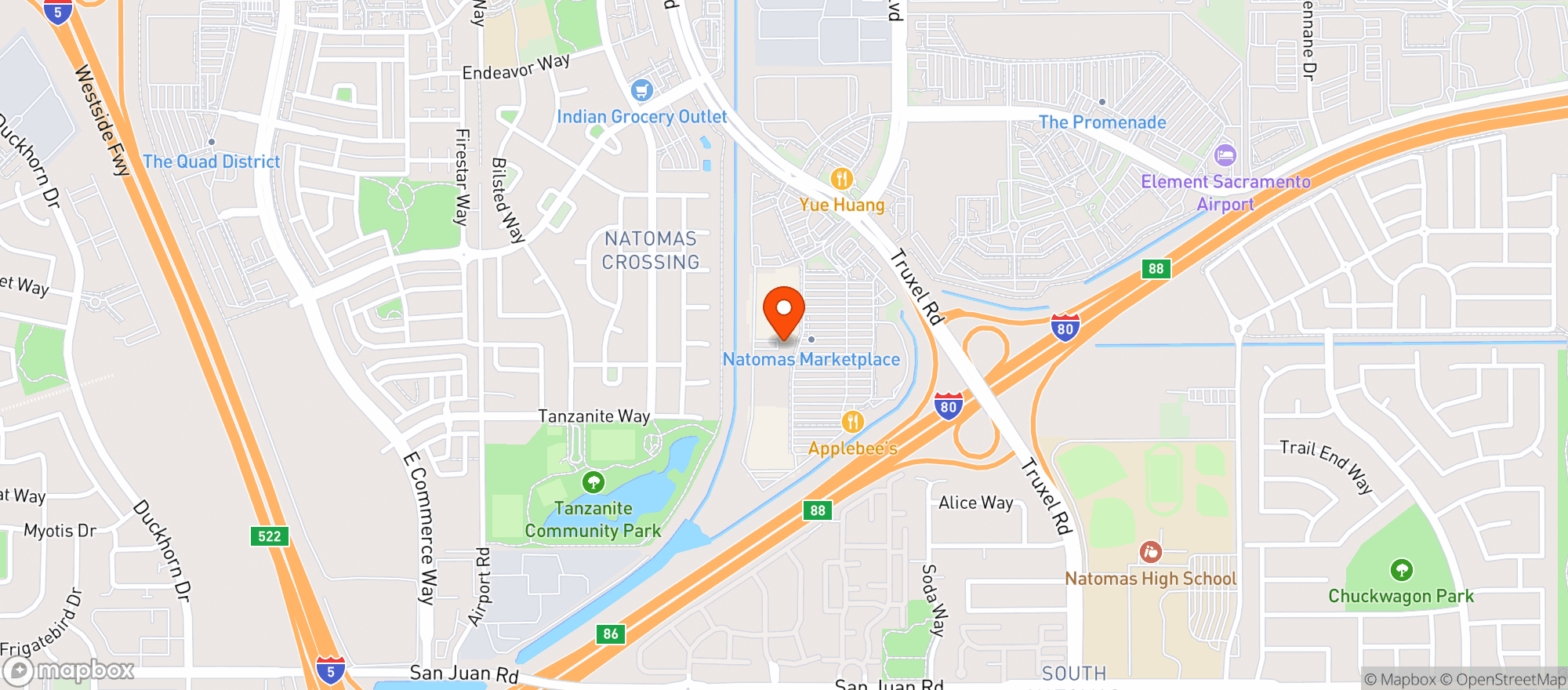 Map showing Gnc