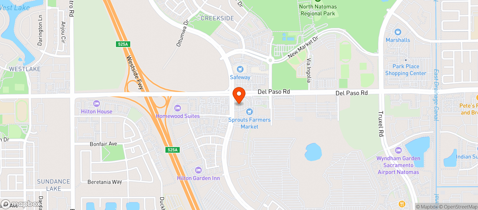 Map showing Sprouts Farmers Market