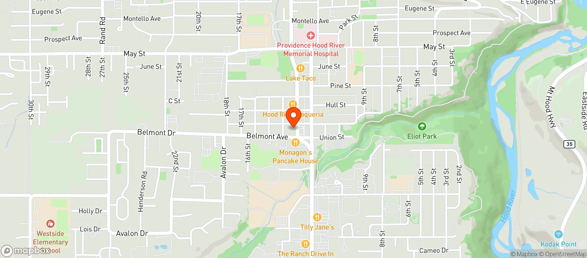 Map showing Evergreen Cannabis Supply