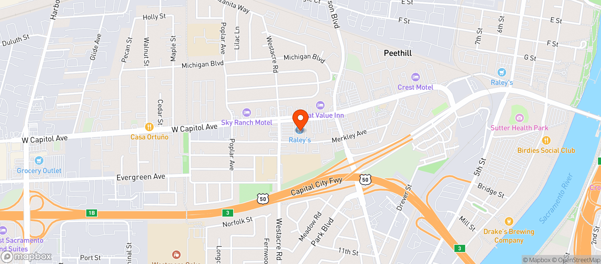 Map showing Raleys (West Sacramento) - 002500448