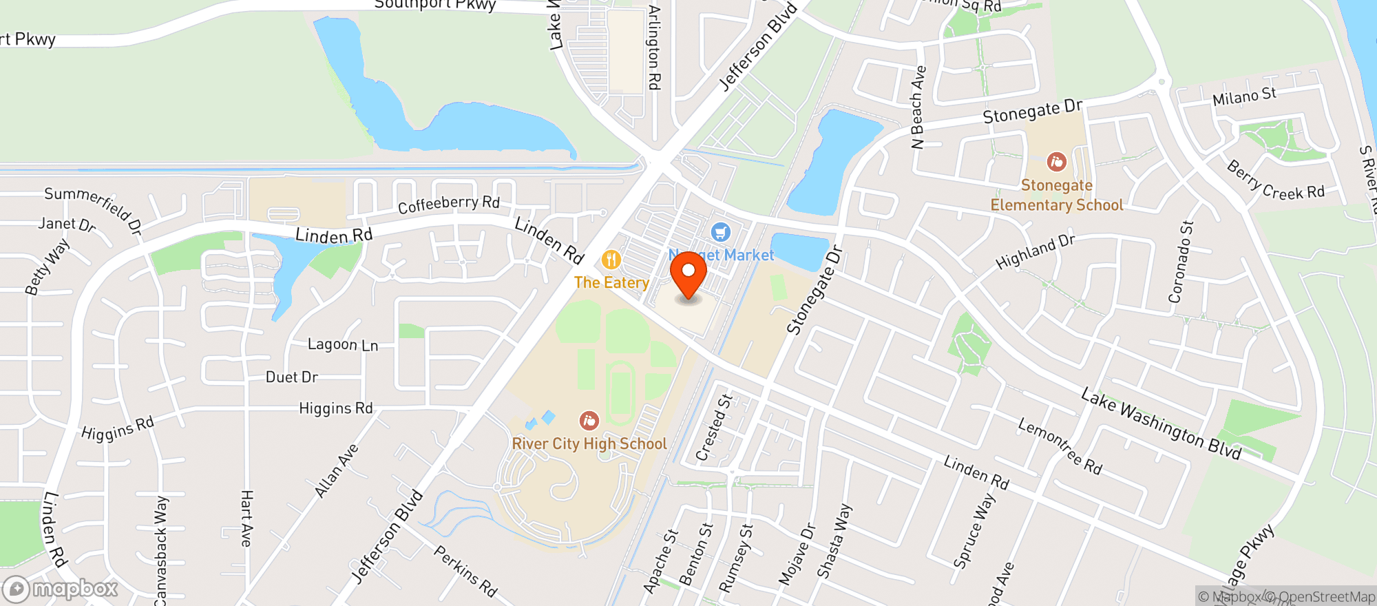 Map showing Target