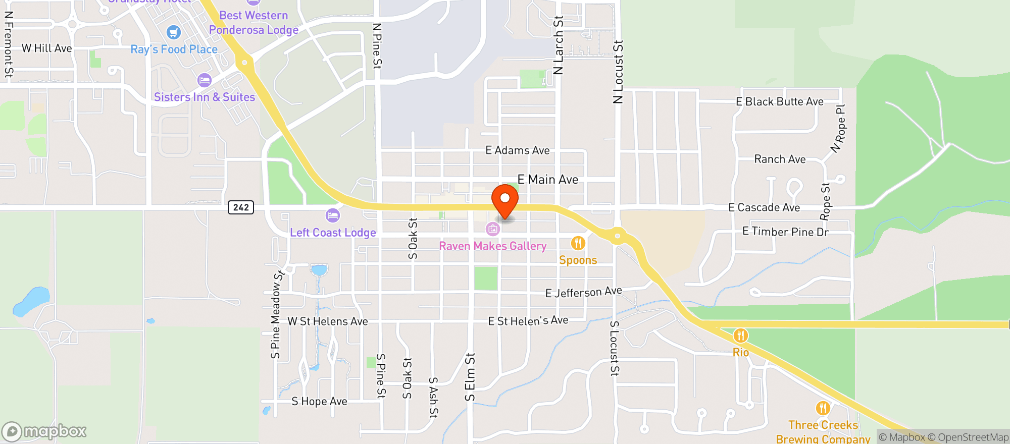 Map showing Olivers Lemons - Oliver Lemons Sisters - 00100026394