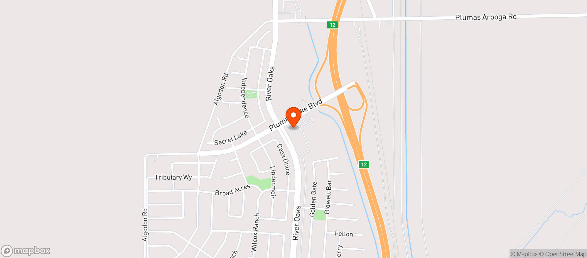 Map showing Walgreens #12527