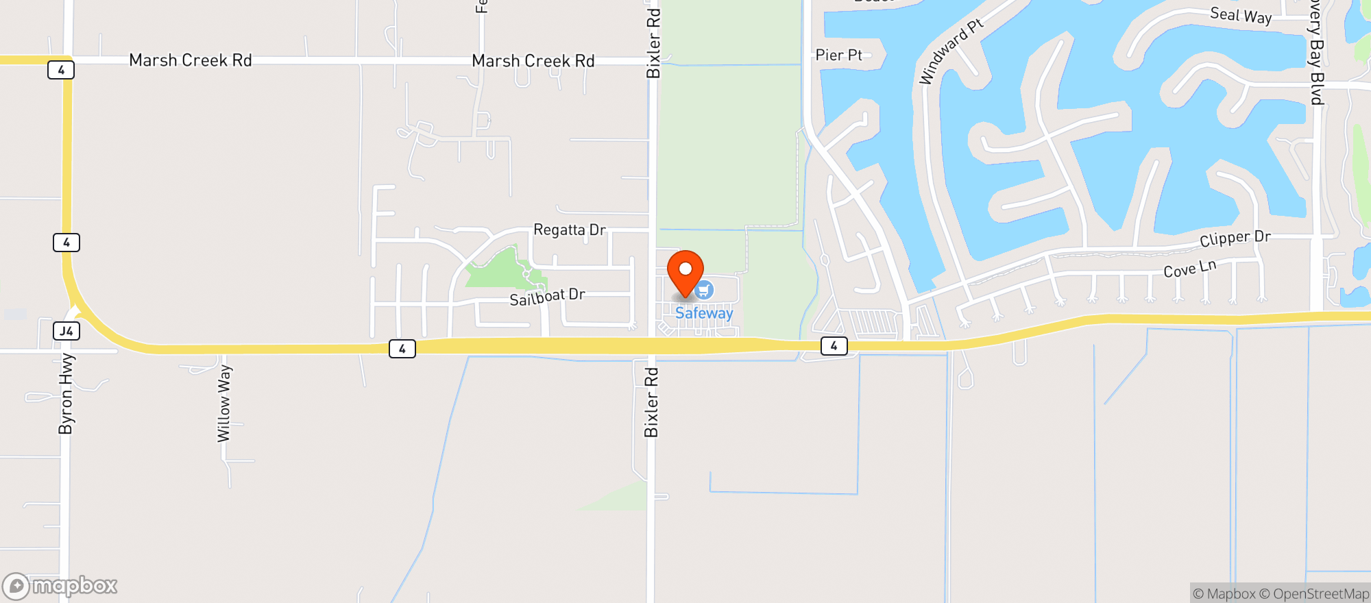 Map showing CVS